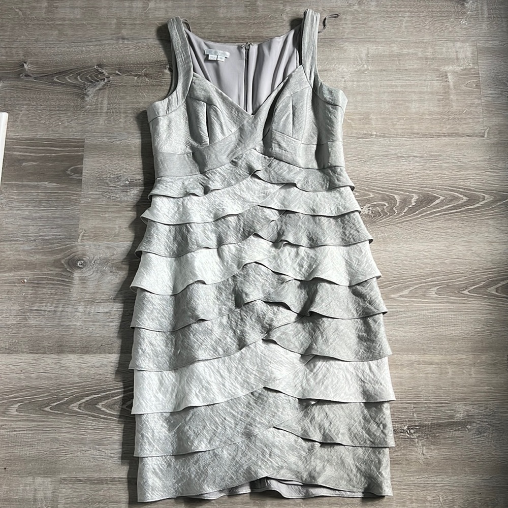 Cute silver dress.